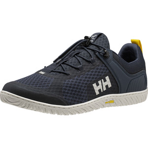 2022 Helly Hansen Hp Foil V2 Chaussures De Voile 11708 - Navy / Blanc Cassé