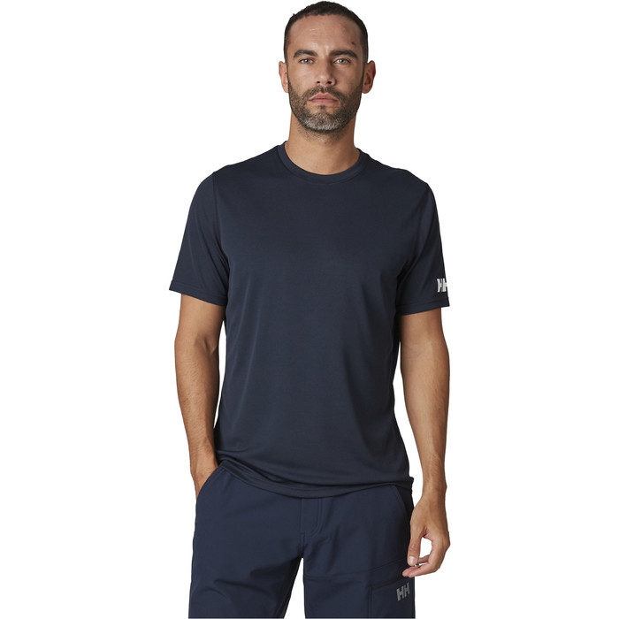 Helly Hansen Hh Tech T-shirt Heren 48363 - Navy - Zeilen - Zeilen - Jacht - | Watersports Outlet