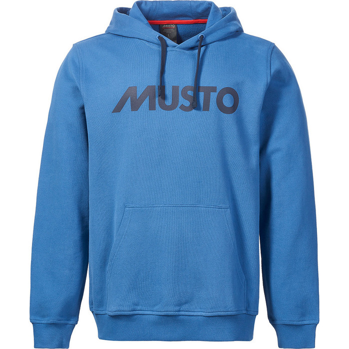 2023 Musto Sweat  Capuche  Logo Pour Hommes 82446 - Bleu Marine