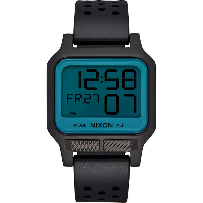 2022 Nixon Heat Surf Watch A1320 - Preto / Aqua Positivo