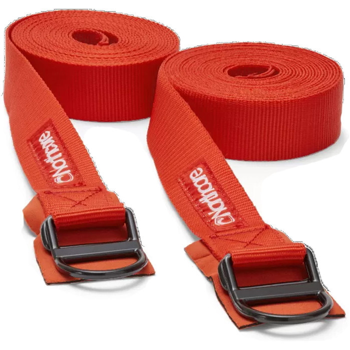 2024 Northcore D-Ring 5M Roof Rack Straps / Tie Downs NOCO22B - Red