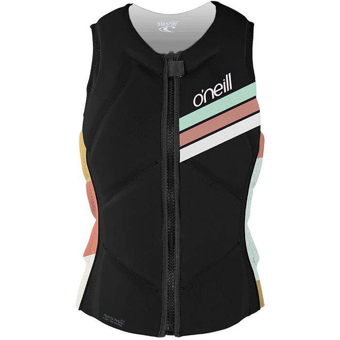 2024 O'Neill Womens Slasher Comp Impact Vest 4938EU - Black / Jasmine
