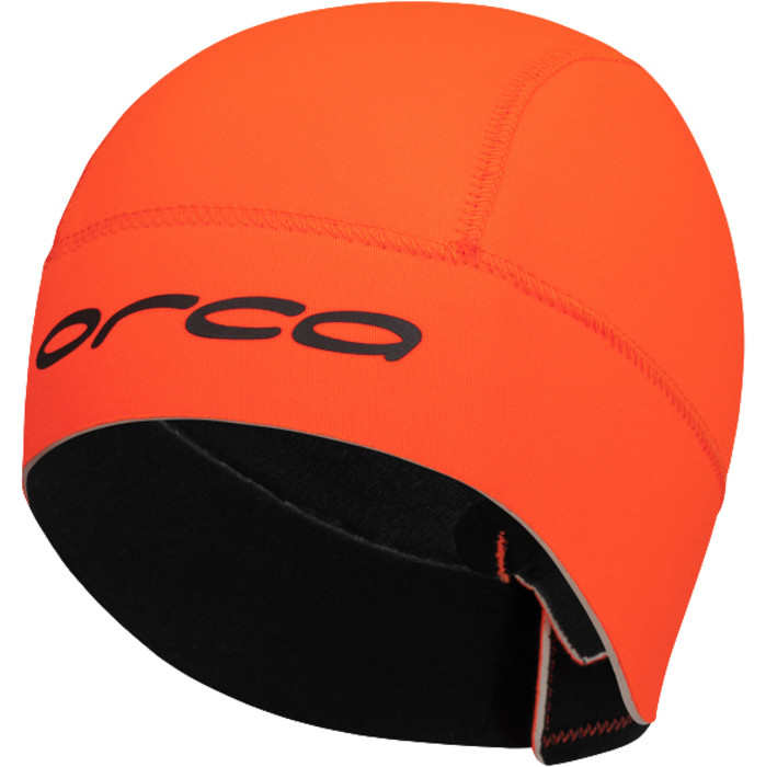 2024 Orca Open Water Swim 2.5mm Neoprene Hat GVBA4854 - Hi-Vis Orange