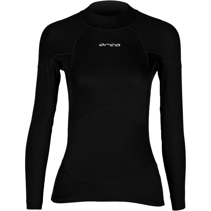 2024 Orca Dames Neopreen Base Layer T-shirt Met Lange Mouwen MAZ4TT01 - Black