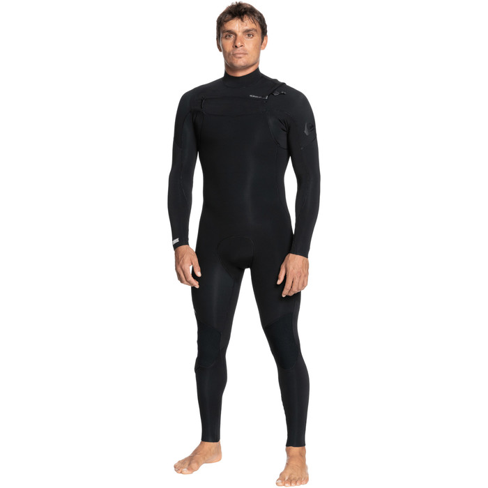 2022 Quiksilver Mens Everyday Sessions 3/2mm Chest Zip GBS Wetsuit EQYW103122 - Black