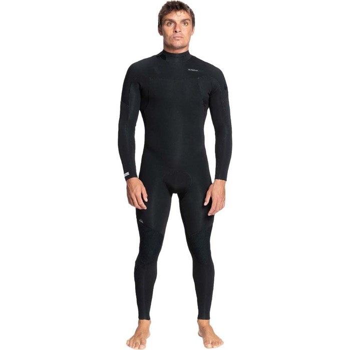 2024 Quiksilver Heren Everyday Sessions 4/3mm Rug Ritssluiting Wetsuit EQYW103183 - Black