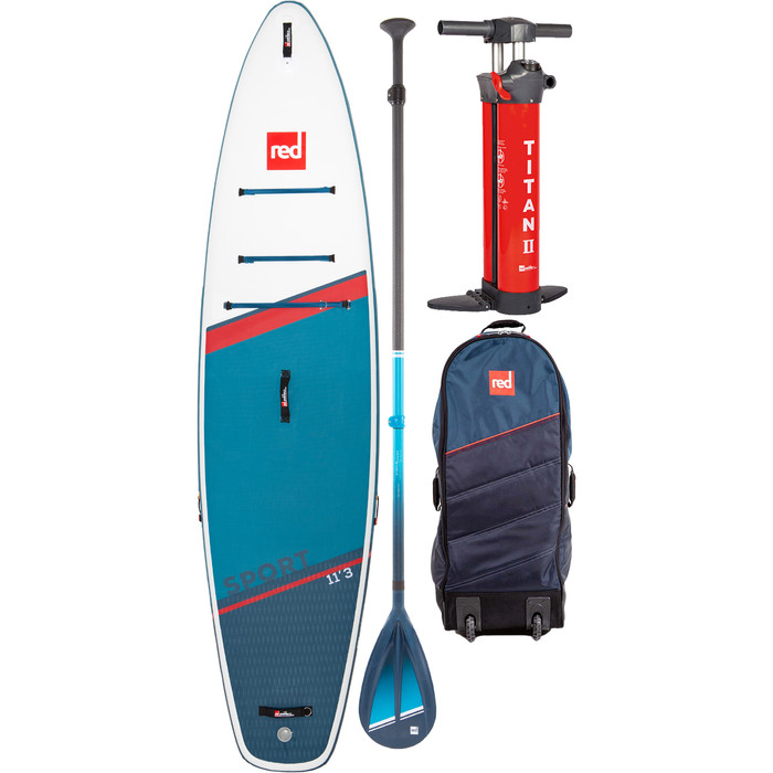 2023 Red Paddle Co 11'3 Sport Stand Up Paddle Board, Bag, Pump, Paddle & Leash - Hybrid Tough Package