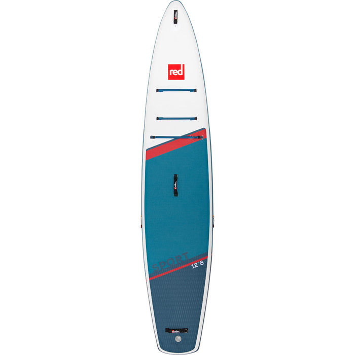 2023 Red Paddle Co 12'6 Sport Stand Up Paddle Board , Tasche, Pumpe & Leine - Paket 001-001-002-0029 - Blau