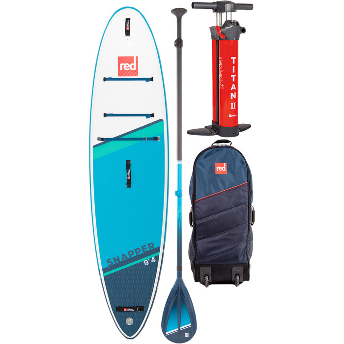 Red Paddle Co 9'4 Snapper Stand Up Paddle Board, Tasche, Pumpe, Paddel & Leine - Cruiser Tough Package