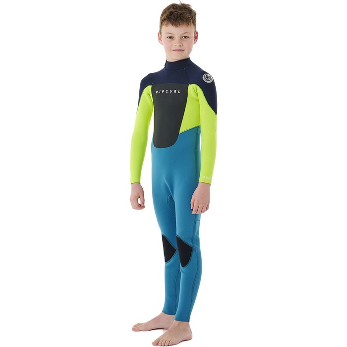 2023 Rip Curl Boys Omega 4/3mm Back Zip Wetsuit 113BFS - Navy