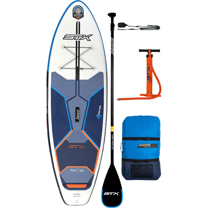 2023 Stx 10'4" Hybrid Windsurf Cruiser Gonflable Stand Up Paddle Board Package - Planche, Sac, Pompe