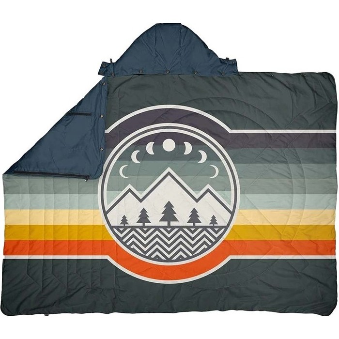2023 Voited Core Recycled Ripstop Travel Blanket V21UN02BLPBT - Camp Vibes / Greengabel