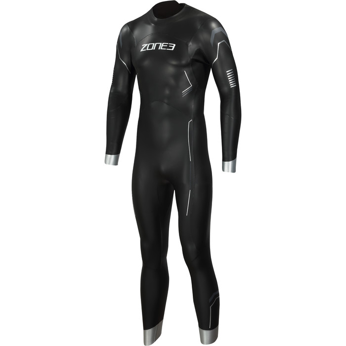 2024 Zone3 Hombres Agile Swim Neopreno WS21MAGI116 - Black / Silver / Gunmetal