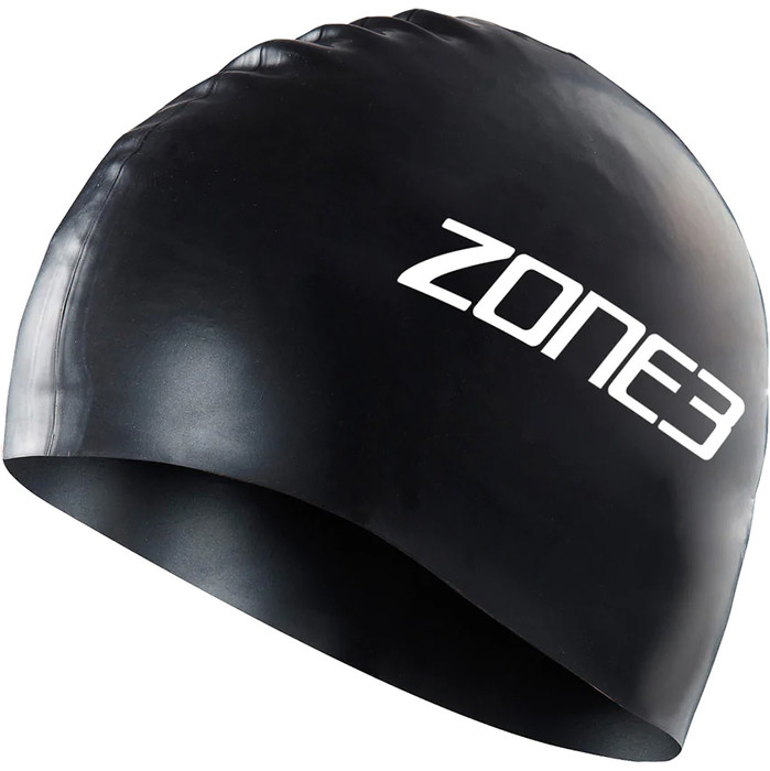 2024 Zone3 Bonnet De Bain En Silicone Sa18scap - Noir