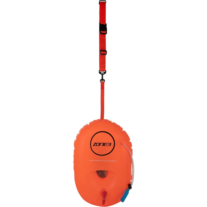 2023 Zone3 Swim Safety Buoy  w /   Hydration Control SA18SBHY113 - Hi-Vis Orange