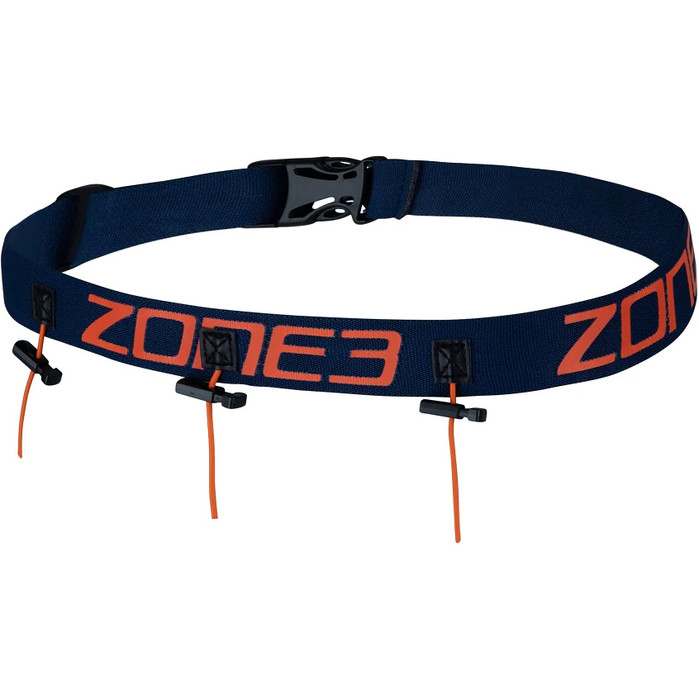 2024 Zona3 Ultimate Race Cintura Con Passanti In Gel Ra18rbgl113 Navy / Arancione