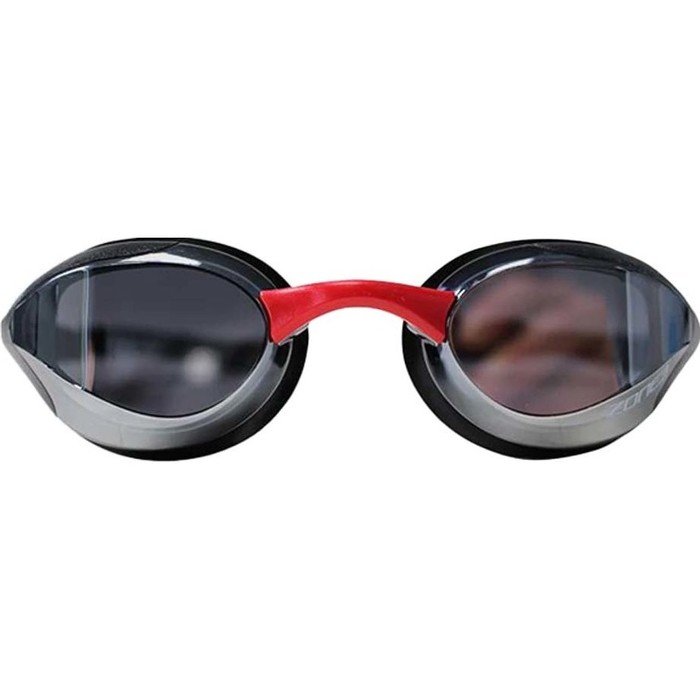 Black/Red Zone3 Volare Streamline Racing Swim Goggles Mirror Lens 
