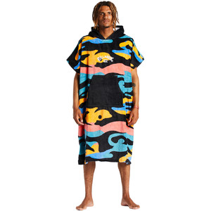 2023 Billabong Roupão de troca de toalha com capuz para homem / Poncho ABYAA00220 - Sunset