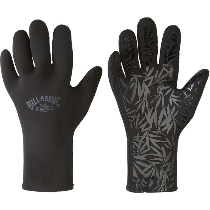 2024 Billabong Womens 2mm Synergy Wetsuit Gloves ABJHN00102 - Negro