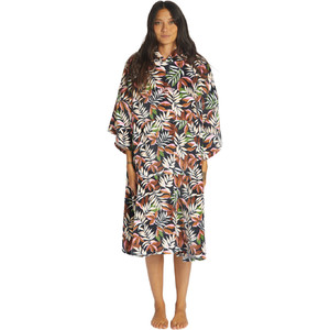 2023 Billabong Womens Hooded Towel Change Robe / Poncho ABJAA00169 - Black Sands