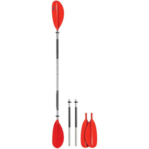 2023 Bravo KWB 220cm Aluminium 4-Piece Kayak Paddle SPAK220-4A - Red