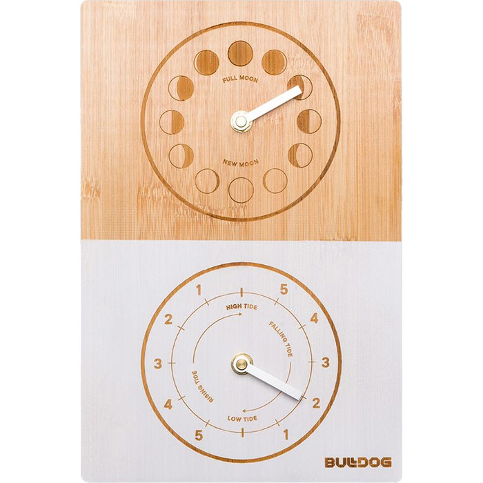 2024 Bulldog Double Dial Bamboo Moon Tide Clock BDTC2