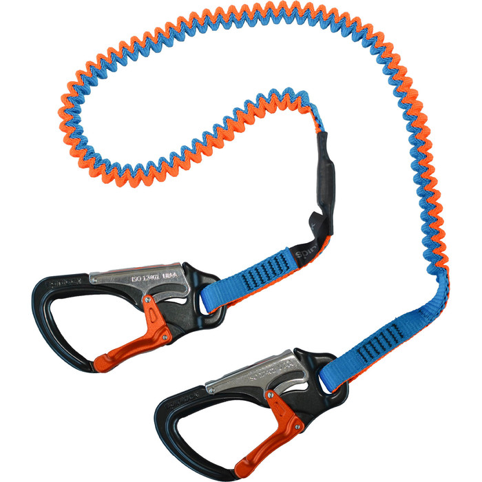 2023 Crewsaver Crewline Pro Safety Line Double Hook Elasticated 3050-ESL2 - Black