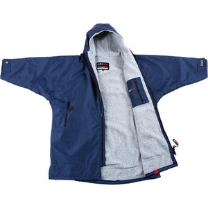 2023 Dryrobe Advance Junior Robe / Poncho de manga comprida para mudar de roupa KS LS DA - Marinho / Azul / Cinzento