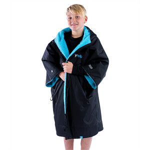 2023 Dryrobe Bata Cambiador Advance Junior Manga Corta Kxs Da Bb - Negro / Azul