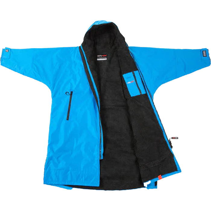 2024 Dryrobe Advance Lange Mouw Verandering Robe V3 DR104 - Cobalt Blue / Black