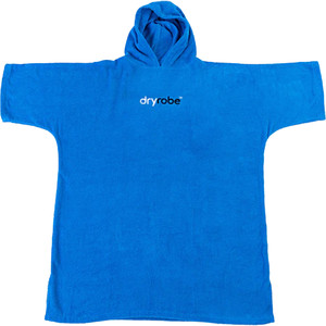 2023 Dryrobe Junior Organic Cotton Hooded Towel Change Robe V3 V3OCT - Cobalt Blue