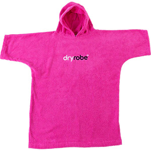 2023 Dryrobe Junior Organic Cotton Hooded Towel Change Robe V3 V3OCT - Pink