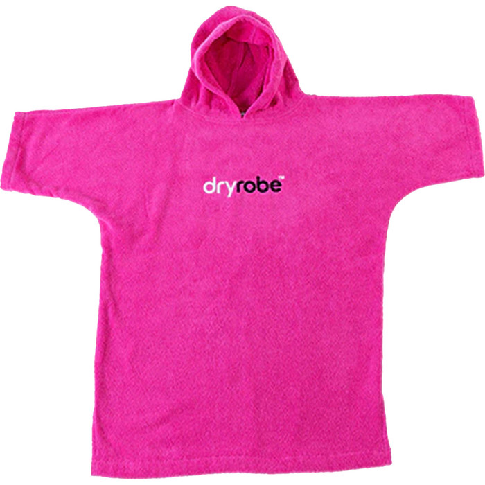 2024 Dryrobe Enfants Serviette  Capuche En Coton Biologique Change Robe V3 V3OCT - Pink