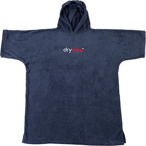 2023 Dryrobe Organic Cotton Hooded Towel Change Robe V3 DOCTV3 - Navy / Blue