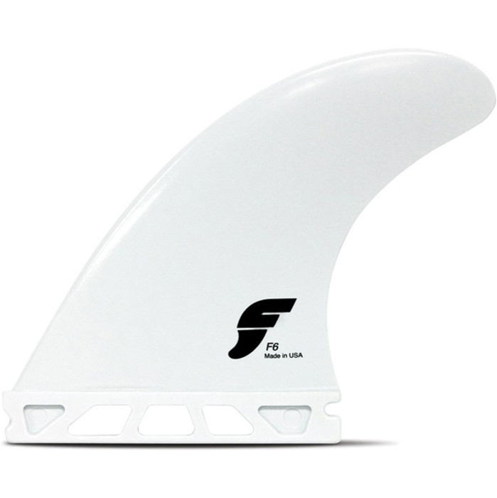 2024 Futures F6 Thermotech Thruster Medium Surfboard Flossen FTF6 - White