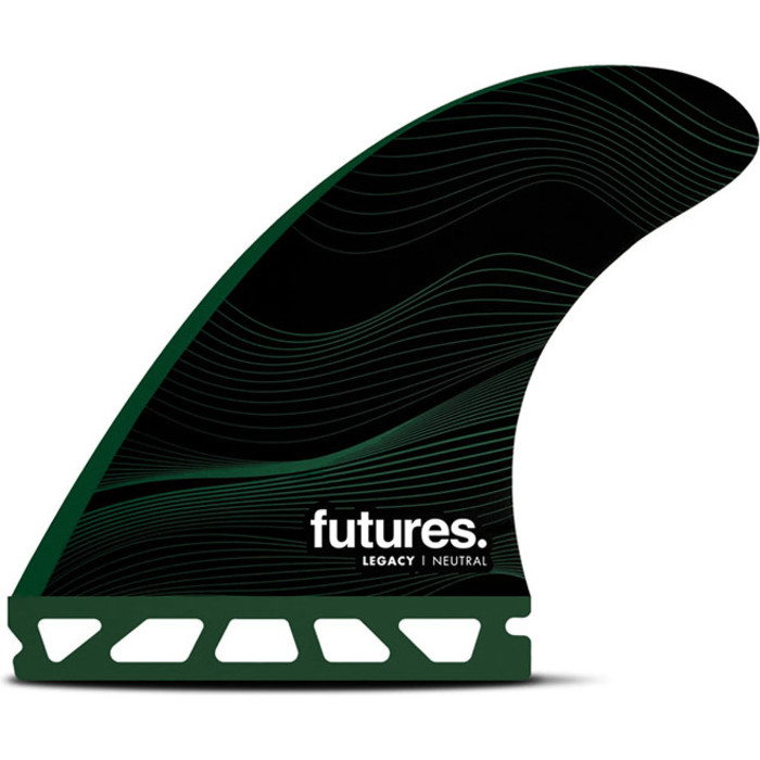2024 Futures Flossen F8 Legacy Honeycomb Serie Thruster Large Surfboard Fins FHCF8 - Green