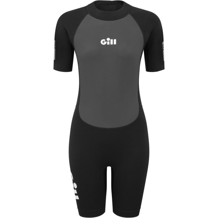 2024 Gill Womens Pursuit 3/2mm Shorty Wetsuit 5031W - Black - Wetsuits -  Shorty