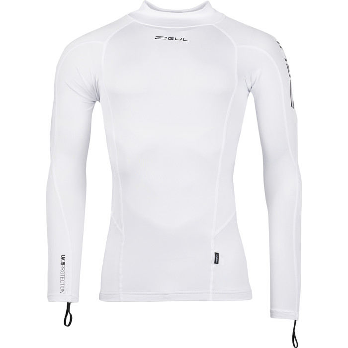 2024 Gul Mens UV Protection Long Sleeve Rashguard RG0339/B9 - White -  Wetsuits 