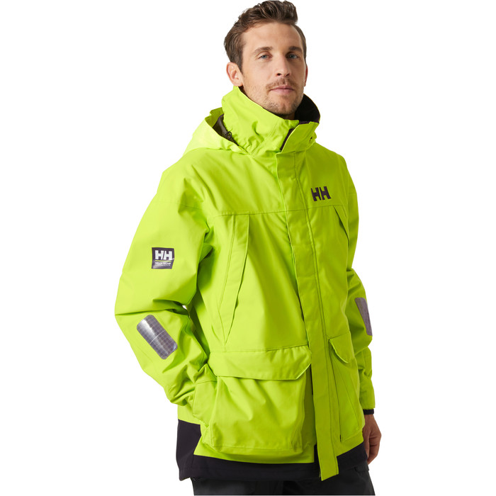 2023 Helly Hansen Men's Pier 3 0 Sailing Jacket 34156 - Azid Lime - Sejlads Watersports Outlet