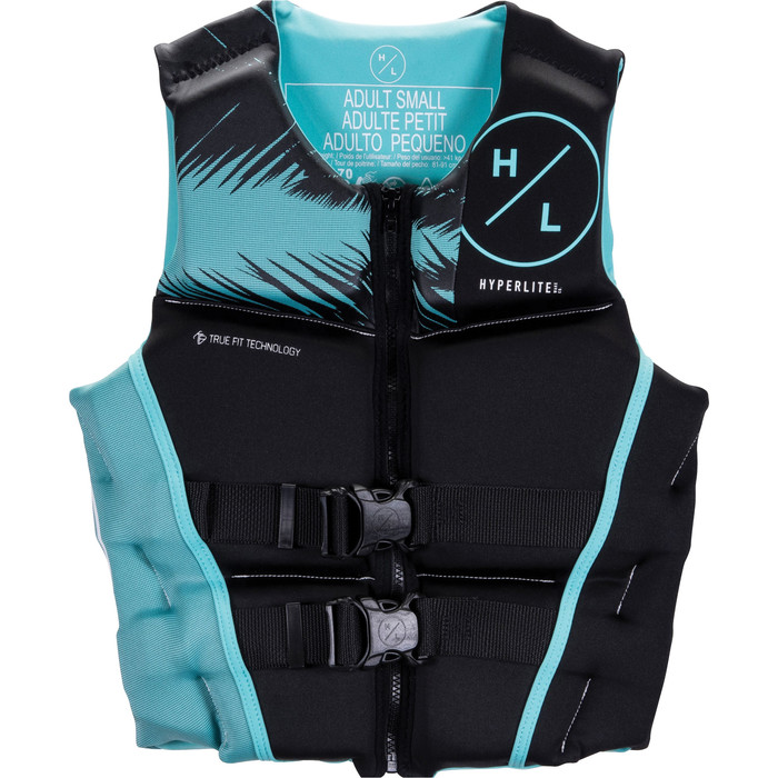 2024 Hyperlite Dam Ambition CGA Front Zip Wake Vest H22V-CGA-W-AM - Black / Blue