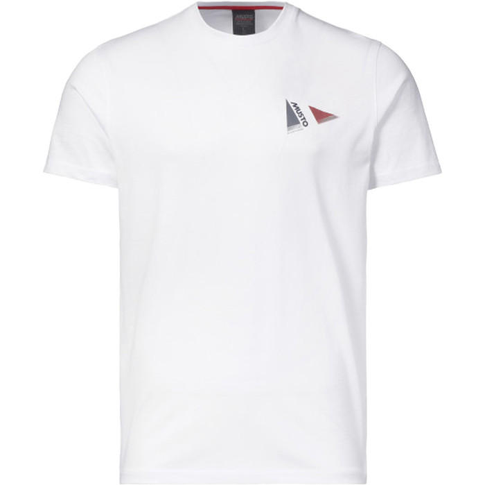 2023 Musto Da Uomo Corsica Short Sleeve T-Shirt 82523 - White