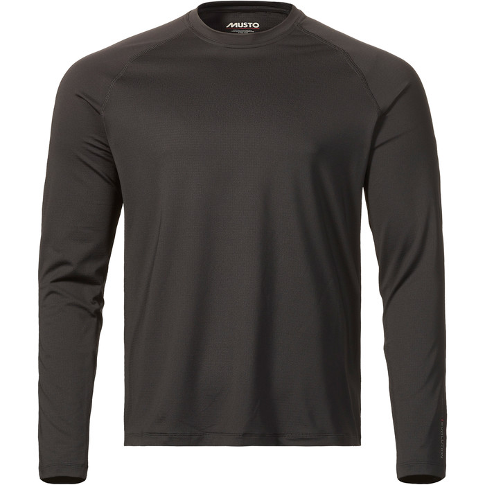 2024 Musto Hommes Evolution T-shirt Manches Longues Sunblock 2.0 81155 - Noir