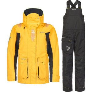 2023 Musto Da Donna BR2 Offshore Sailing Jacket & Trouser 2.0 Combi Set 4054182085 - Yellow / Black