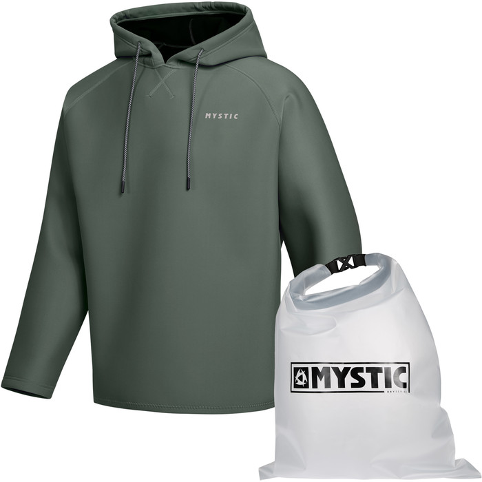 2024 Mystic Haze 2mm Neopren Hoodie & Drybag Bundle 35017.230340 - Dark Olive