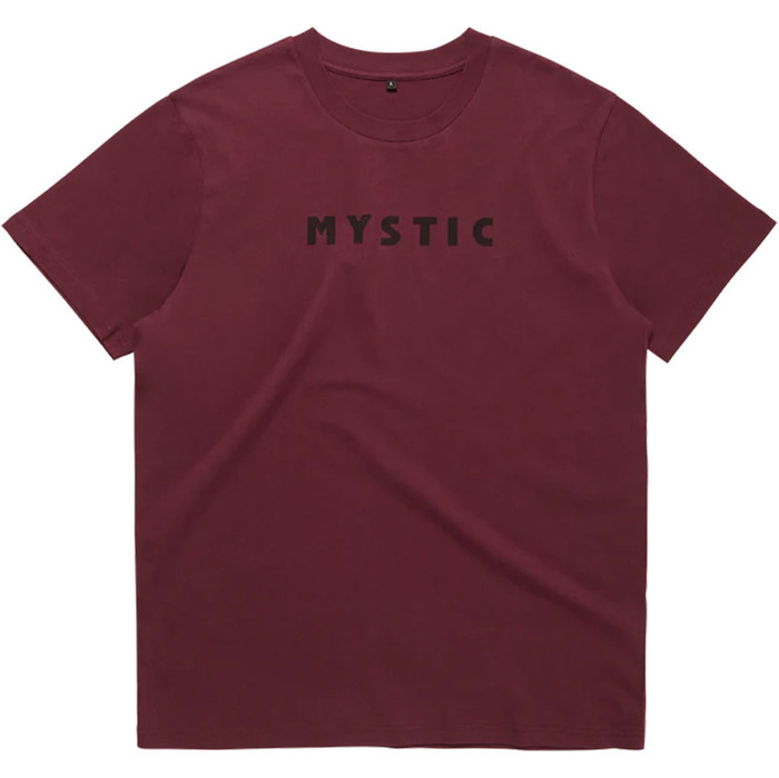 2023 Mystic Mens Icon Tee 35105.230178 - - Red Wine