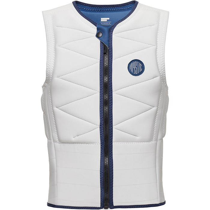 2024 Mystic Mens Outlaw Front Zip Impact Vest 35005.230225 - Off White