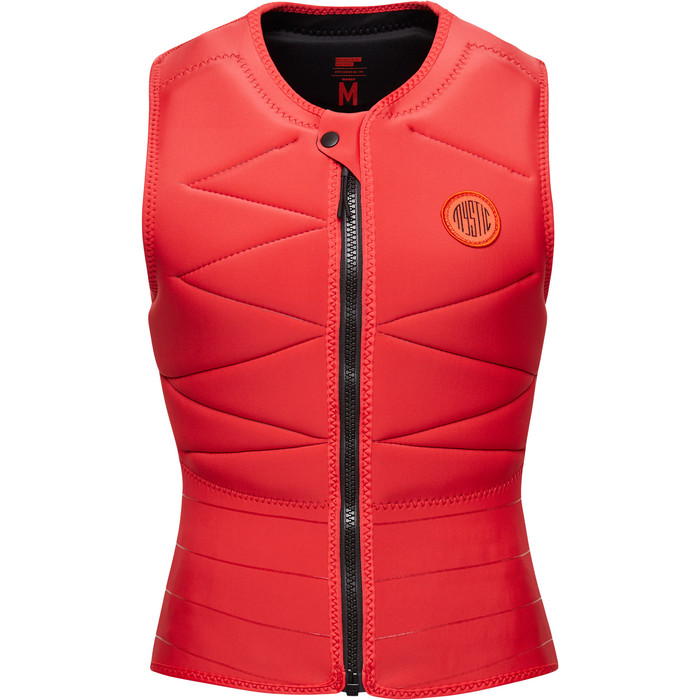2024 Mystic Mujer Ruby Front Zip Chaleco De Impacto 35005.230230 - Sunset Red