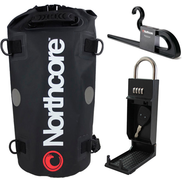 2024 Northcore 40L Dry Bag Wetsuit Hanger & Keypod Bundle NOCXK