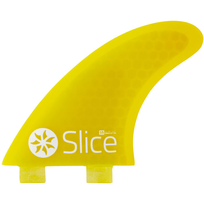 2024 Northcore Slice Ultra Light Hex Core S3 FCS Compatible Surfboard Fins SLI-01 - Yellow