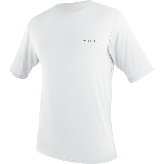 2023 O'Neill Mens Basic Skins 30+ Short Sleeve Sun Shirt 5087 - White